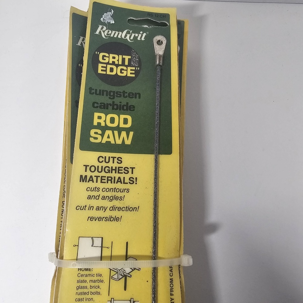 RemGrit‎ Tungsten Carbide Rod Saw Blades Lot of 21 Packs 12in NOS Grit Edge - Picture 5 of 7